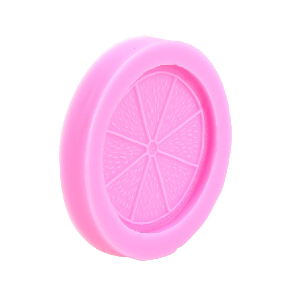 New Silicone Lemon Slices Fruit Mold Chocolate Fondant Cake Mould Decor Too