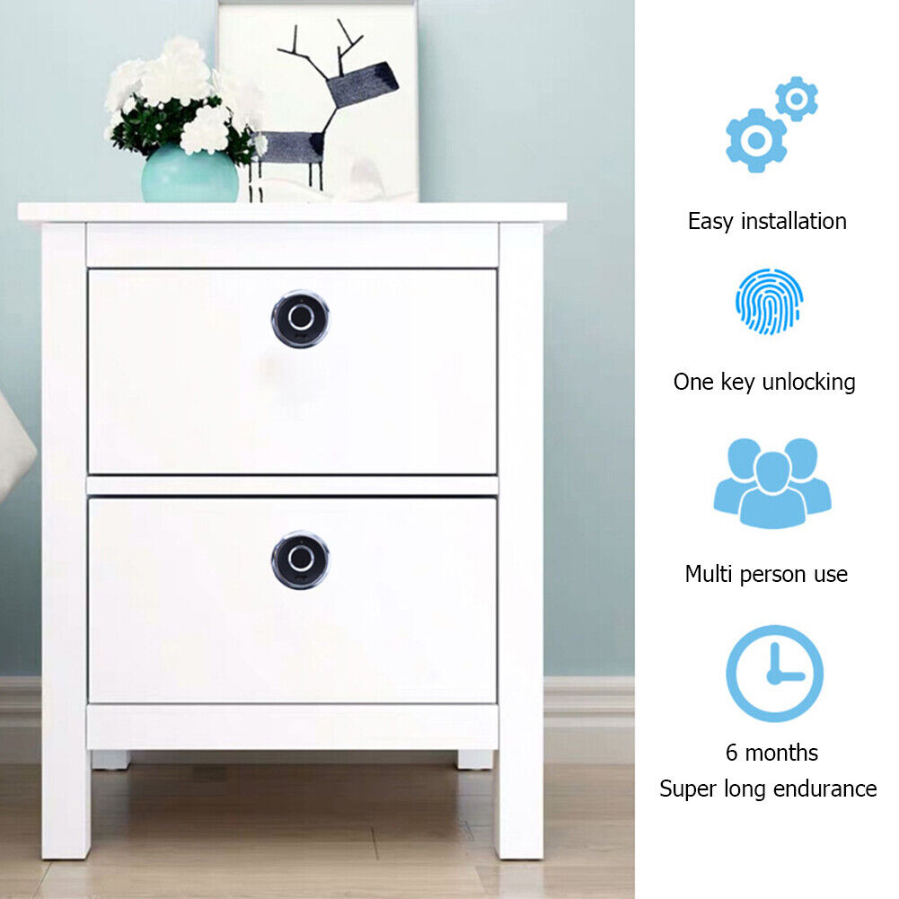 Intelligent Fingerprint Drawer Lock Electronic File Cabinet Biometric Lock