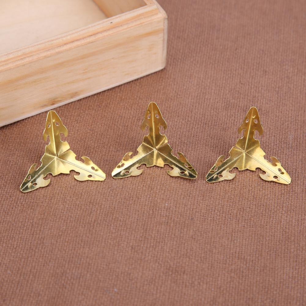 12pcs Metal Carve Jewelry Box Corner Protector Furniture Decorative Bracket