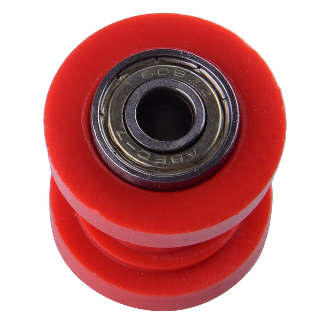 Universal Motorcycle Red 8mm Chain Roller Slider Tensioner Guide Pulley Dirt Pit