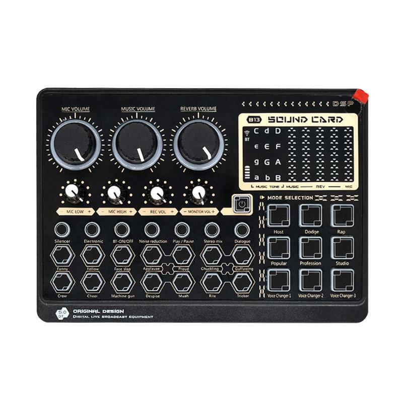 Sound Mixer Board Voice Changer Sound Card Music Recording Karaoke Singing Board