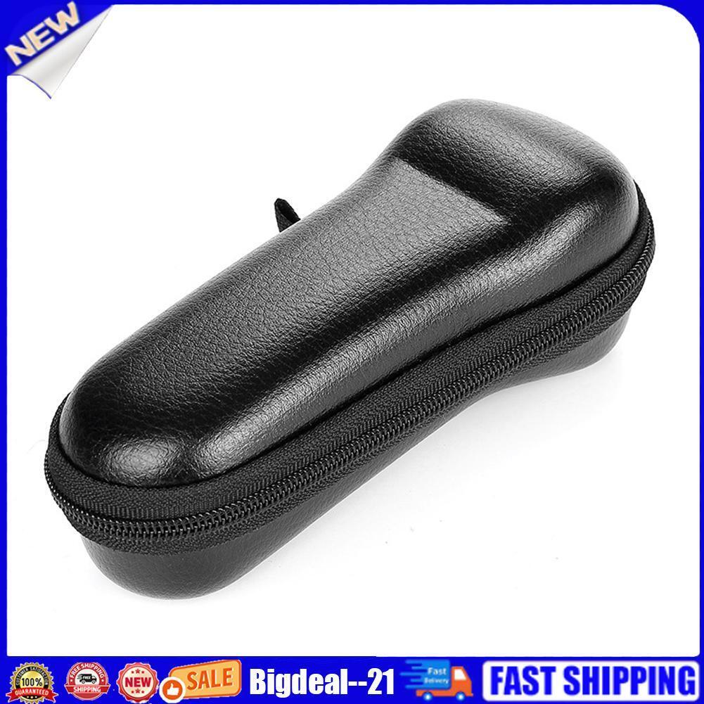 Forehead Thermometer Storage Bag Portable PU Leather Shockproof Zipper Bag