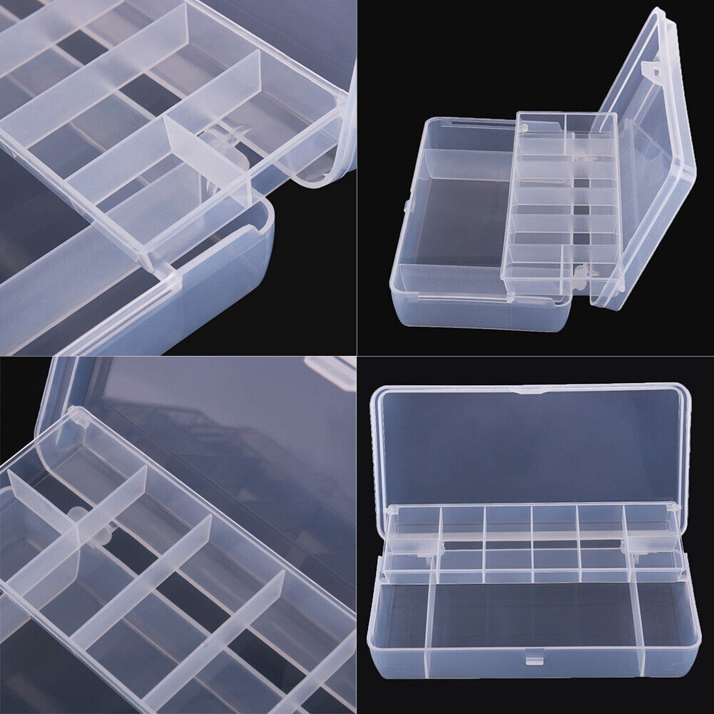 2 Layer Multifunctional Fishing Lure Plastic Box Portable Kit Storage Case