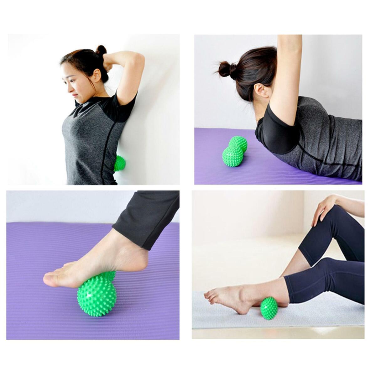 2 Pieces Silicone Spiky Massage Ball Massage Roller