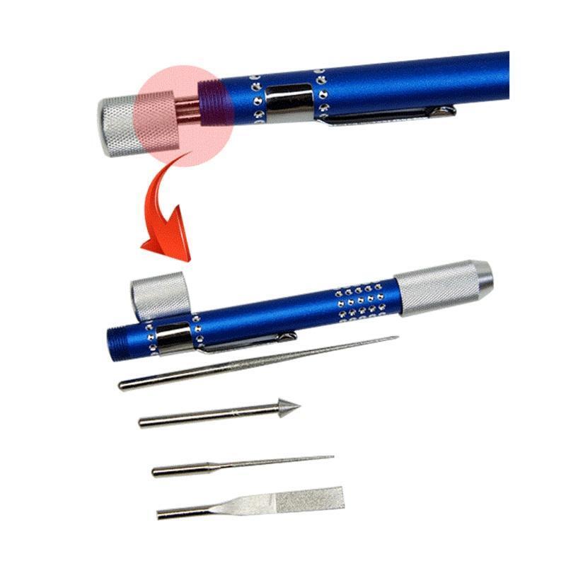 4 in 1 Diamond Grit Sharpener Needle File Set Files For Metal Glass Stone