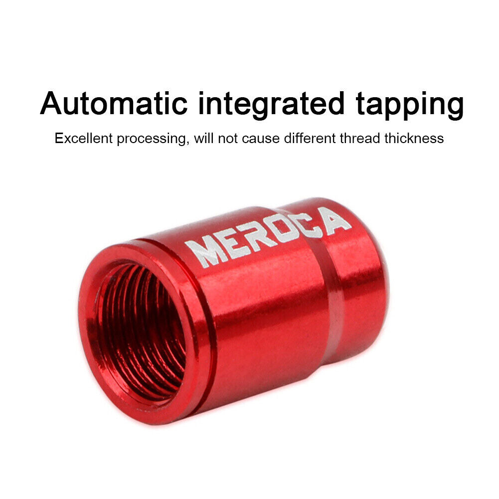2pcs Bicycle Valve Stem Caps Aluminum for MTB Road Bike (American Red)