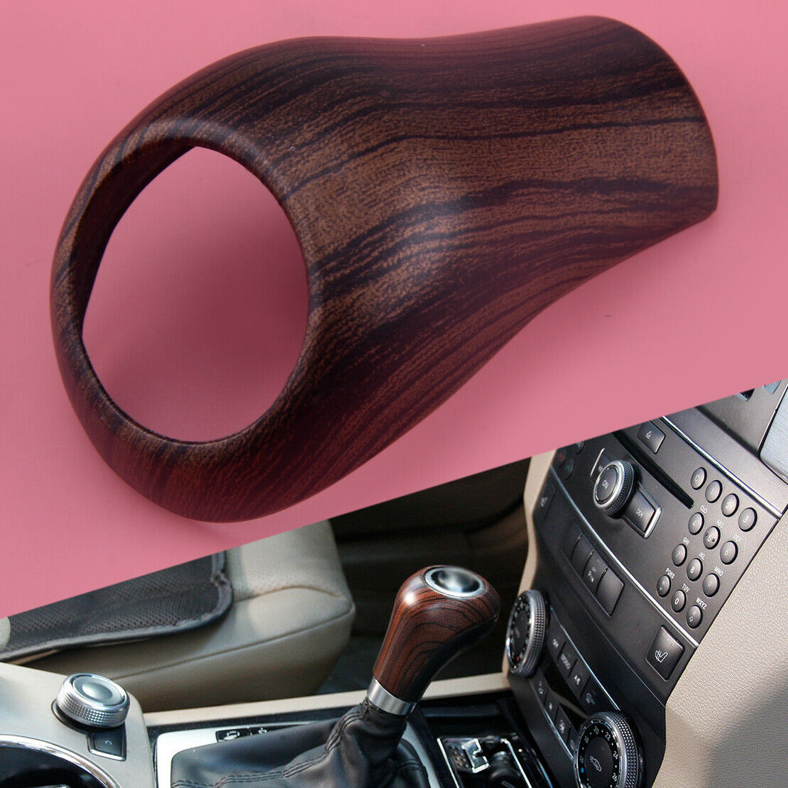 1x Gear Shift Knob Cover Fit for Benz C CLASS W203 W204 S204 E CLASS W211 Lid