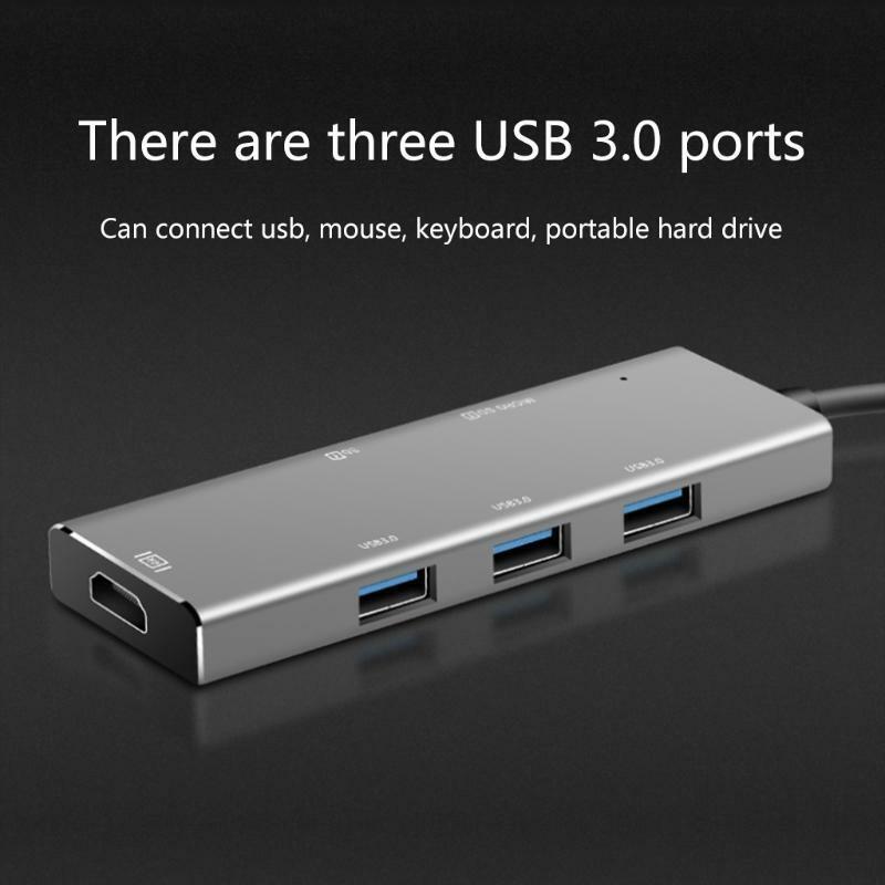 3.0 USB Hub 7 Ports Multiple Expander RJ45 Adapter USB Splitter, Plug and Play