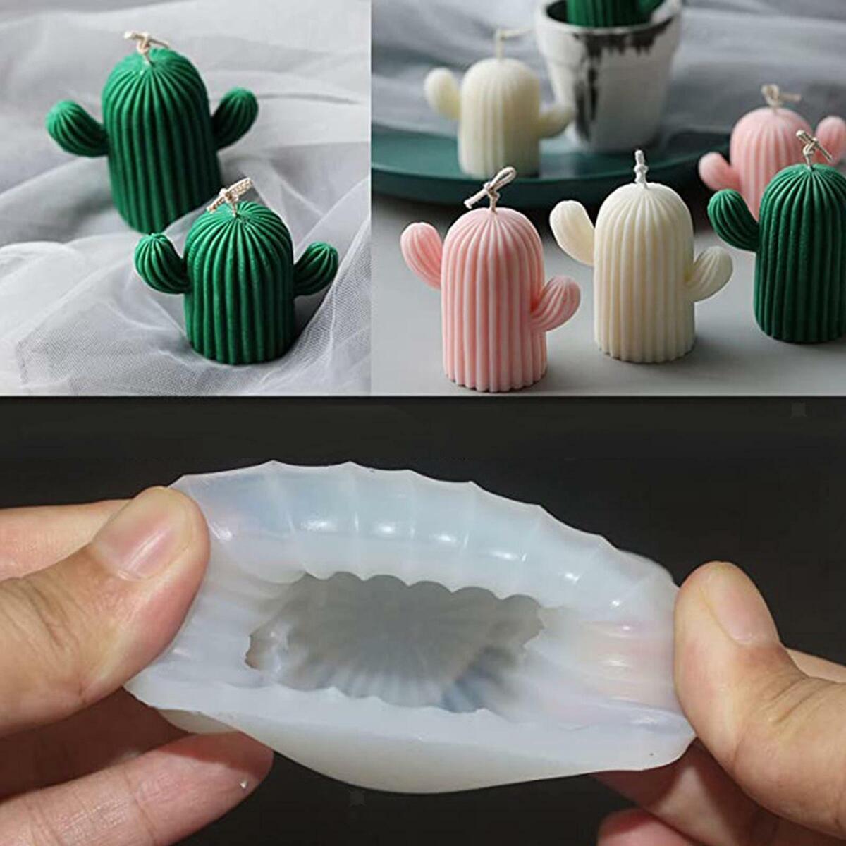 Cactus Statue   Silicone Scented Candles  Making Moulds