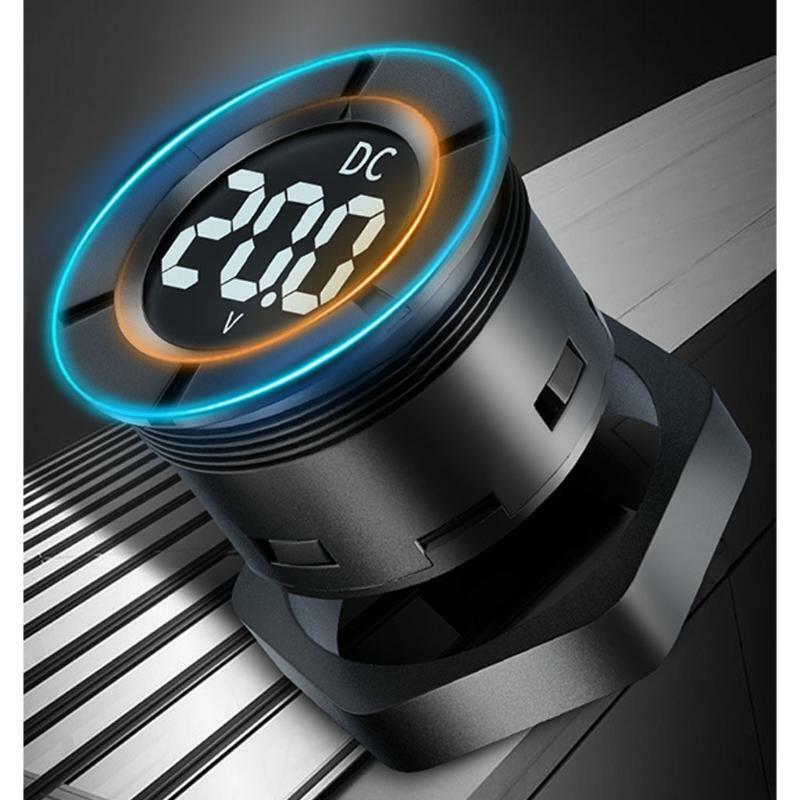Car LCD Display Voltmeter Accuracy ±1% Digital Voltage Meter Gauge DC 0-300V