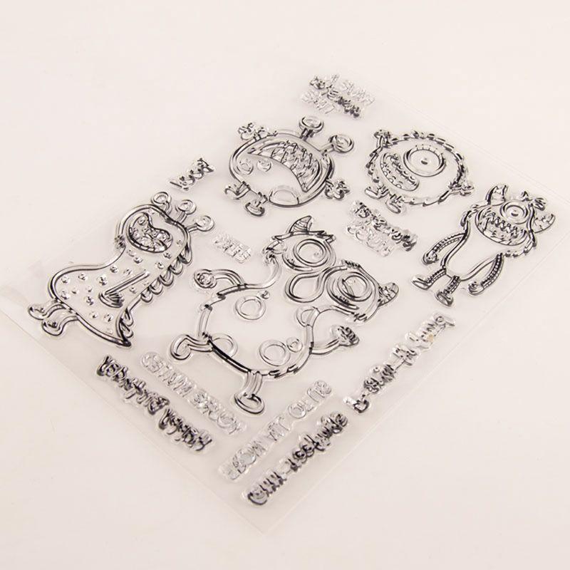 Monster Silicone Clear Seal Stamp DIY Scrapbooking Embossing Photo Album Paper
