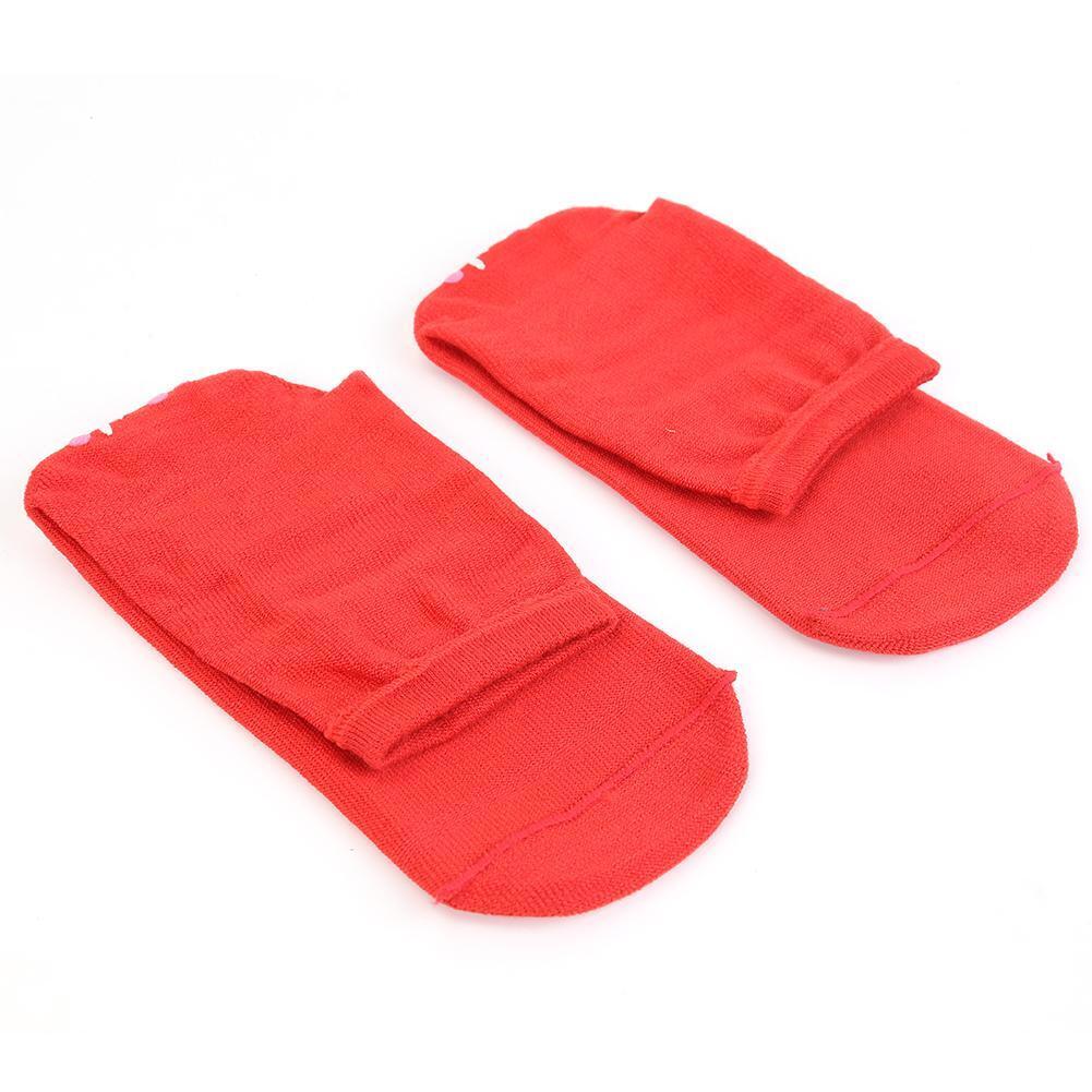 Tourmaline Self Heated Socks Winter Magnetic Therapy Warm Socks (Red)
