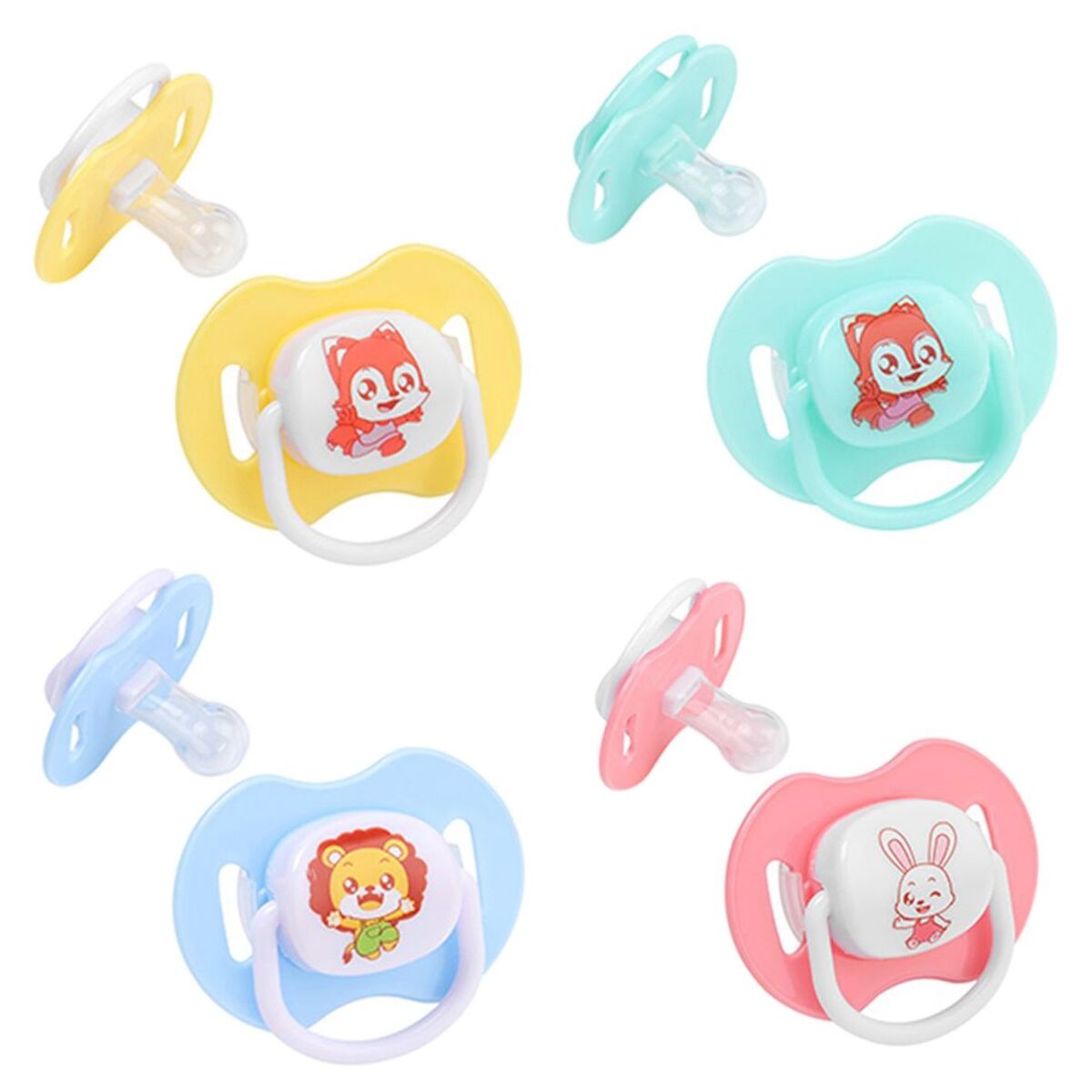 Dustproof Lid Infant Silicone Nipple Baby Pacifier Soother Infant Teether
