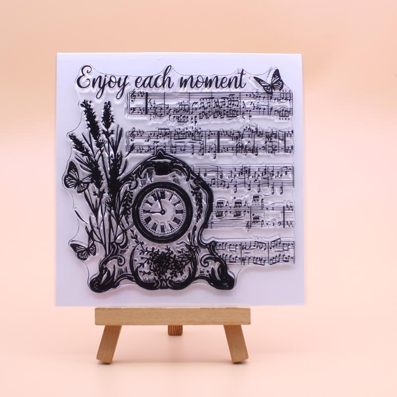 Enjoy Each Moment Clear Stamp Seal Handmade Crafts Embossing Decor