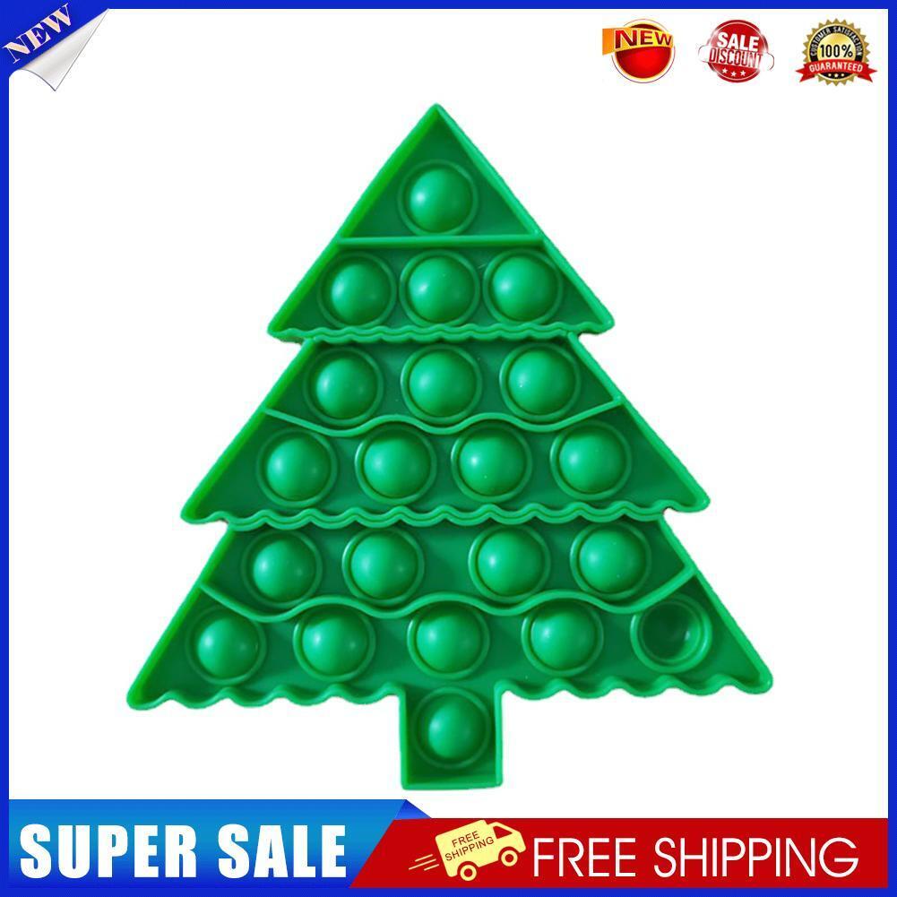 Green Christmas Tree Push Bubble Autism Antistress Sensory Squeezing Gift