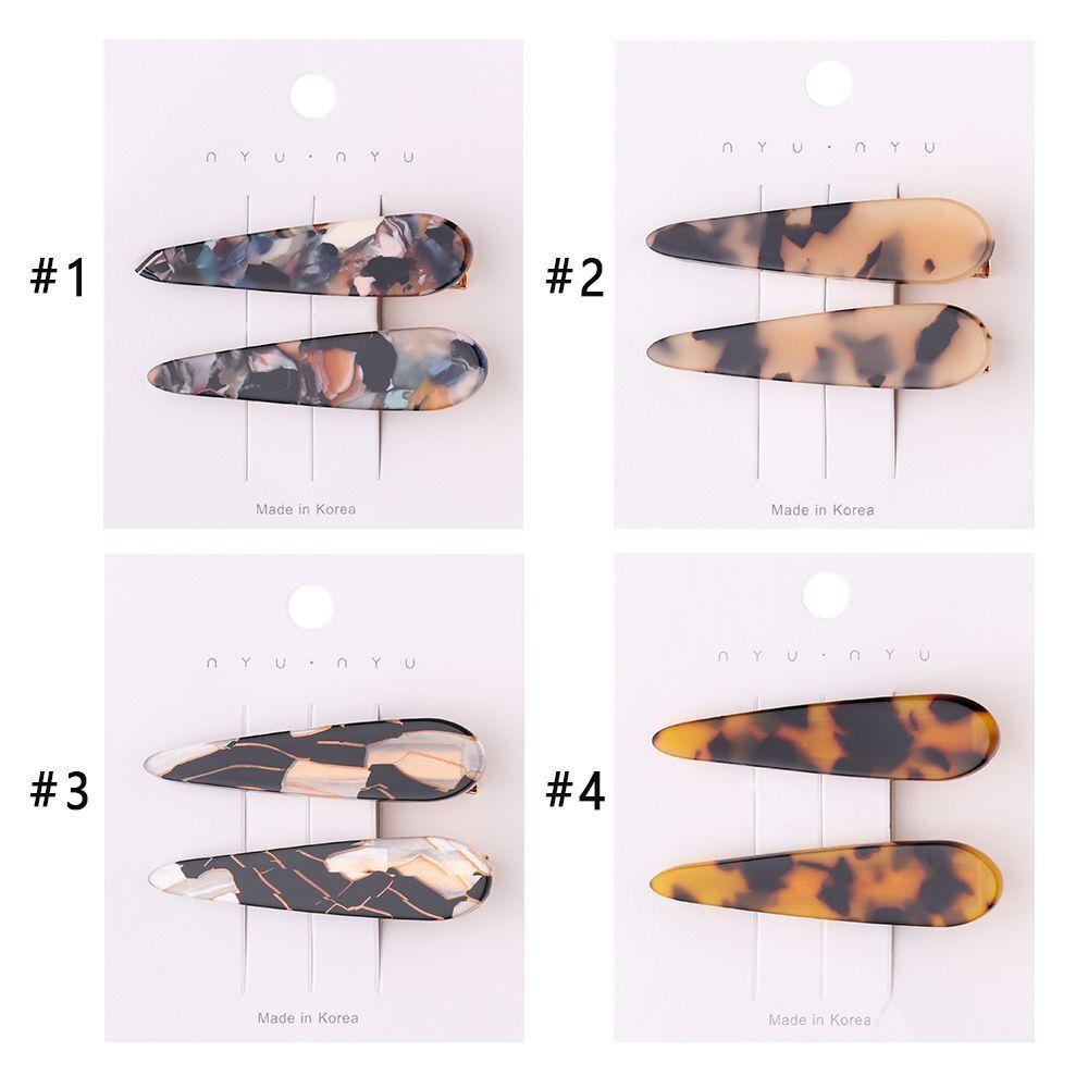 Elegant Leopard Print Headwear Headband Hairpin Acetate Hair Clip Barrettes