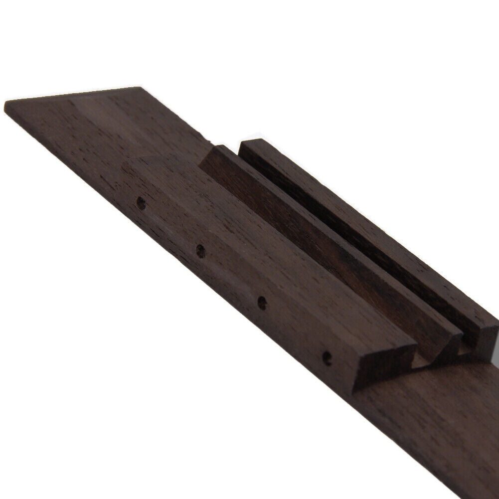 Ivory ABS Nut and Saddle Slotted + 110mm Rosewood Bridge for Ukulele Parts