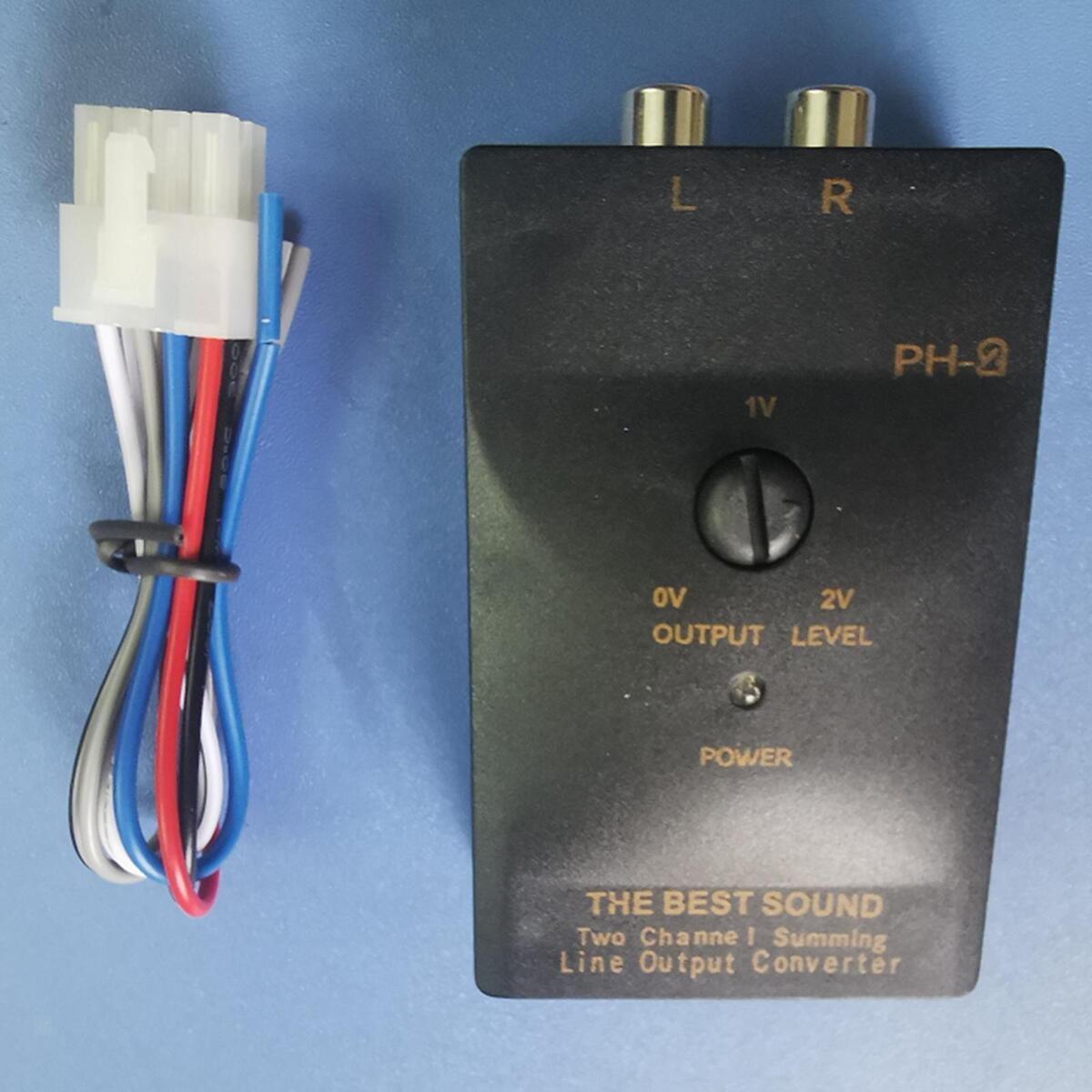 50W 1A Car Part Audio RCA Speaker Converter Car RCA Converter for Car Stereo
