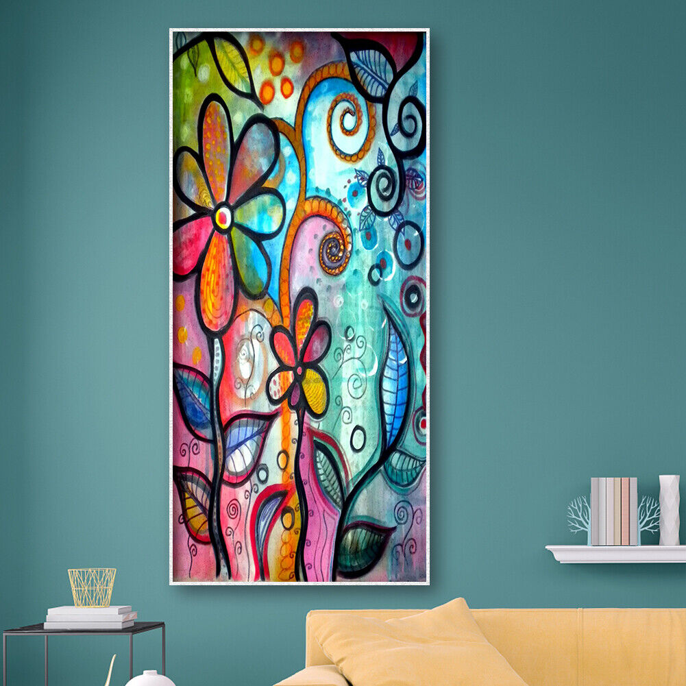 Abstract Flower Full Drill Diamond Painting Bead Art Picture Mosaic Kit