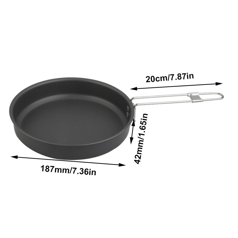Utensils Ultralight Grill Non-Stick Frying Pan Titanium Fry Pan Camping Frypan
