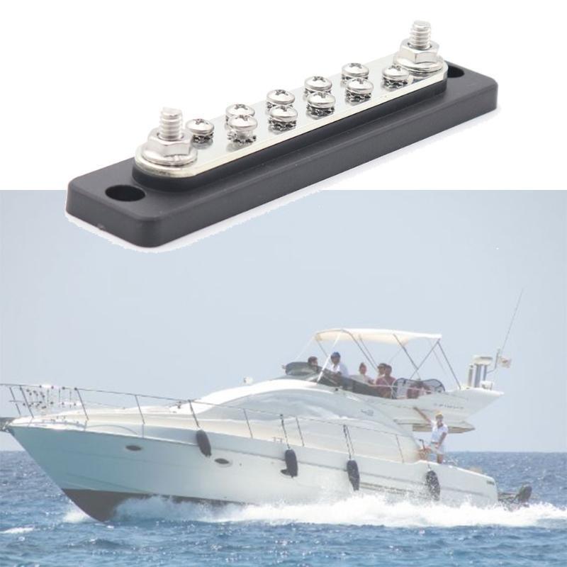 10 Studs Bus Bar Electric Terminal Junction Block 150Amp Yacht Accessories