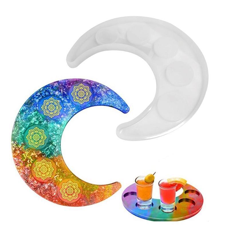 Handmade Decoration Coaster Mold DIY Art Crafts Cup Mat Wine Plate Silicone Mold