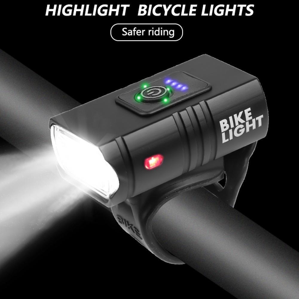 T6 LED MTB Bicycle Light 10W 800LM 6 Modes USB Rechargeable+LED Flash Light