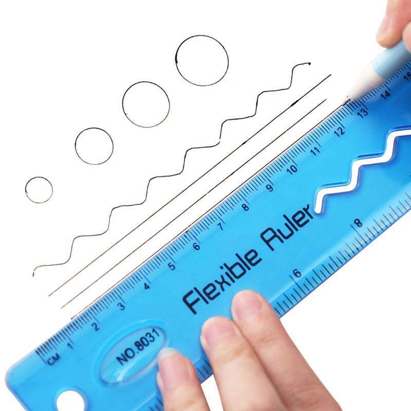 Soft 30cm Ruler Multicolour Flexible Creative Stationery Rule Office School