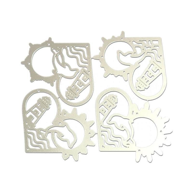 Love Heart Ocean Metal Cutting Dies Handmade Stencil Mold Embossing Pattern