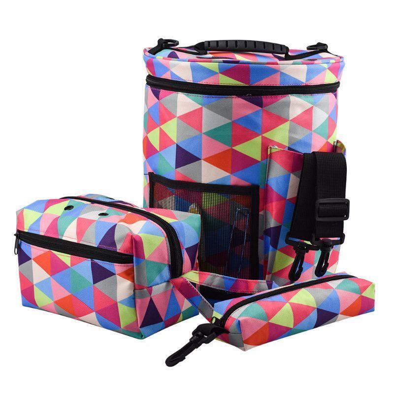 3pcs/set Knitting Yarn Storage Bag Case Yarn Drum Women's Crochet Hook