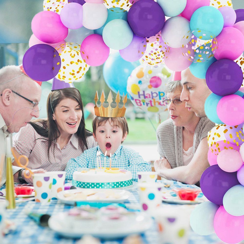 Decor Latex Balloons Set Baby Shower Confetti Balloon Party Banner Decor
