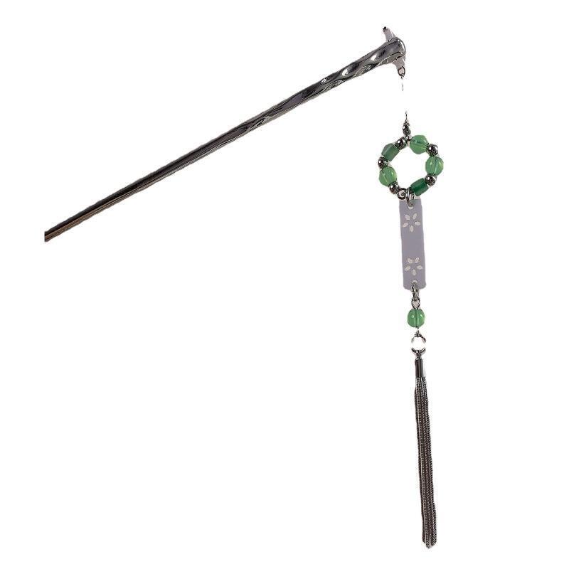 Elegant Versatile Metal Hair Stick Headdress Trendy Straight Shape Hairpin