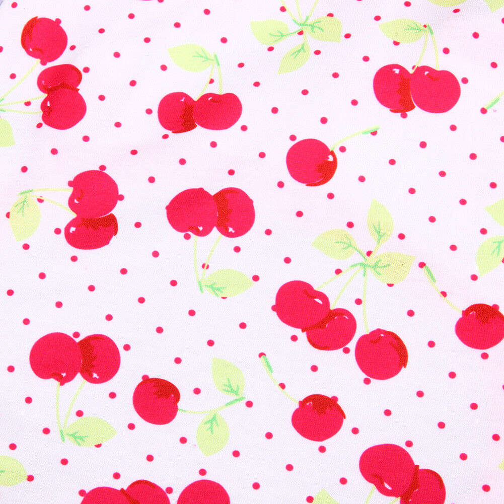 Spring Summer Puppy Small Dog Vest Clothes Pet Shirt (Cherry  Red)(XS)