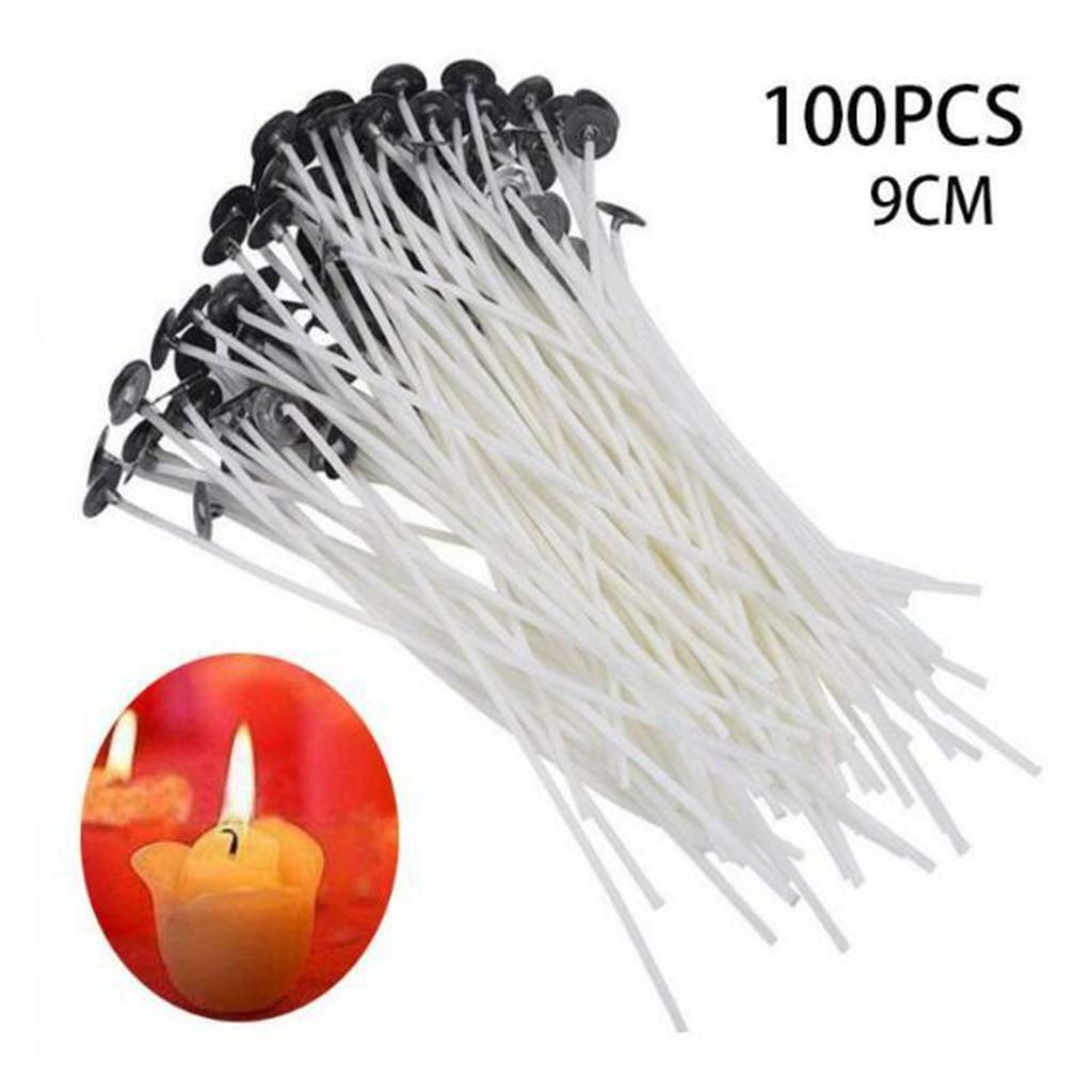 100 *   Candle Wicks w/ Sustainers DIY  Candles Making Supplies
