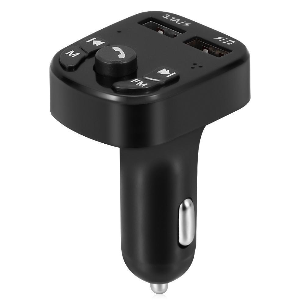 12/24V AUX 2USB Hands-Free 5.0 Car Wireless FM Transmitter Adapter PD Charger