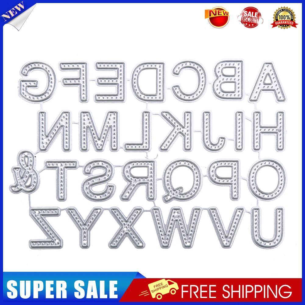26pcs Carbon Steel Letters Cutting Dies Stencils For DIY Scrapbooking Photo
