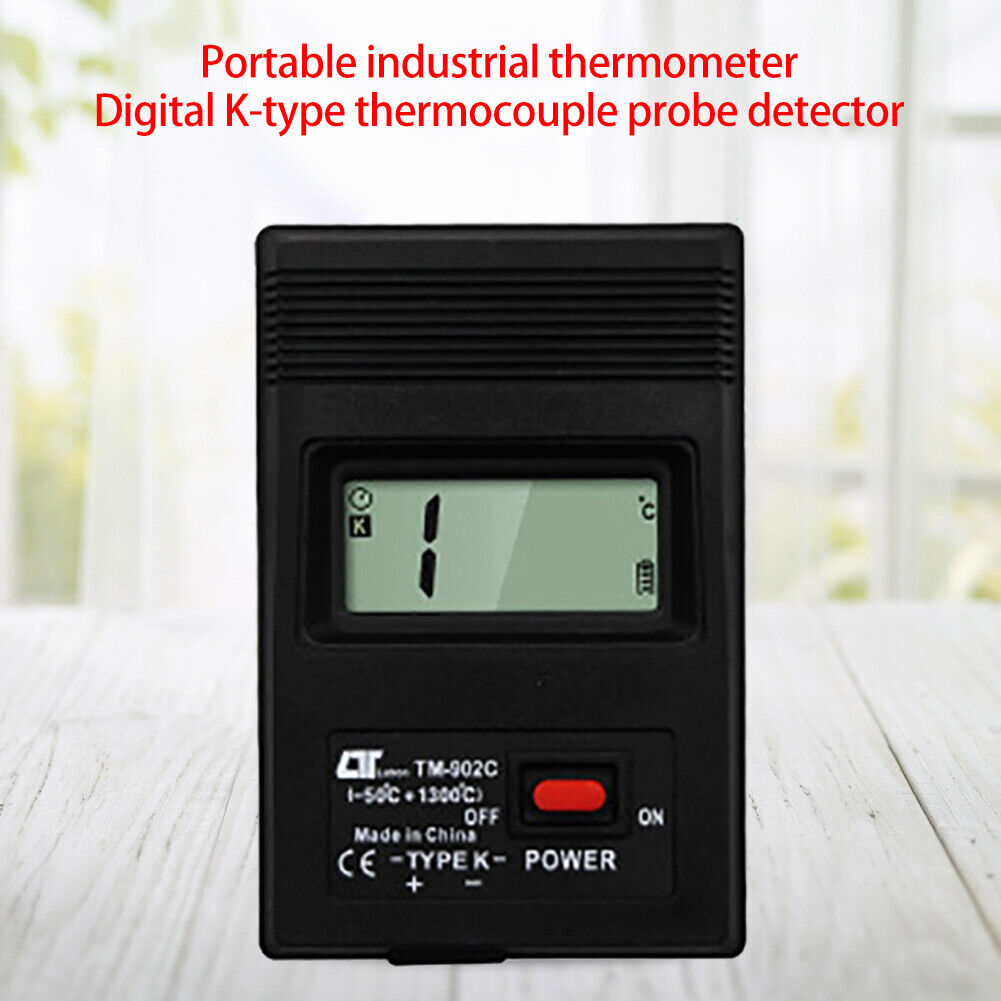 TM-902C Temperature Controller Pyrometer K Type Thermocouple Probe Detector