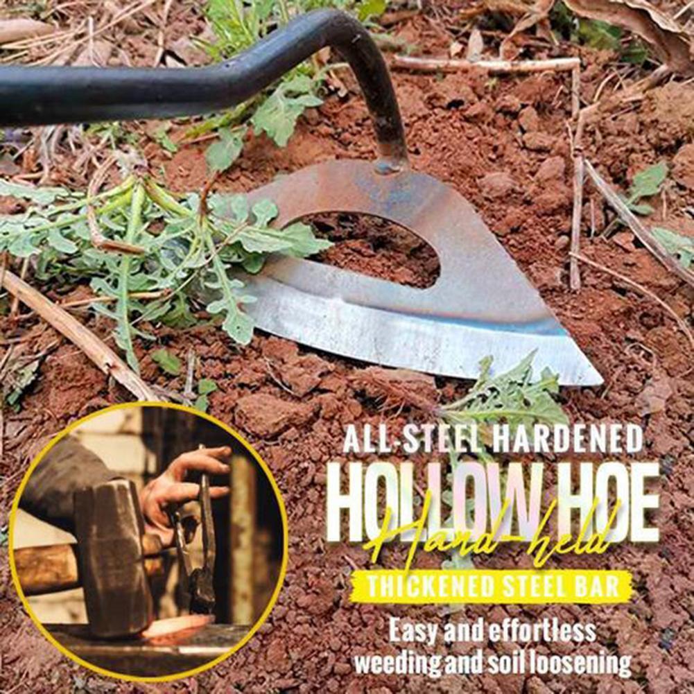 Steel Weeding Shovel Farm Tool Handheld Hollow Hoe Agriculture Rake Tool
