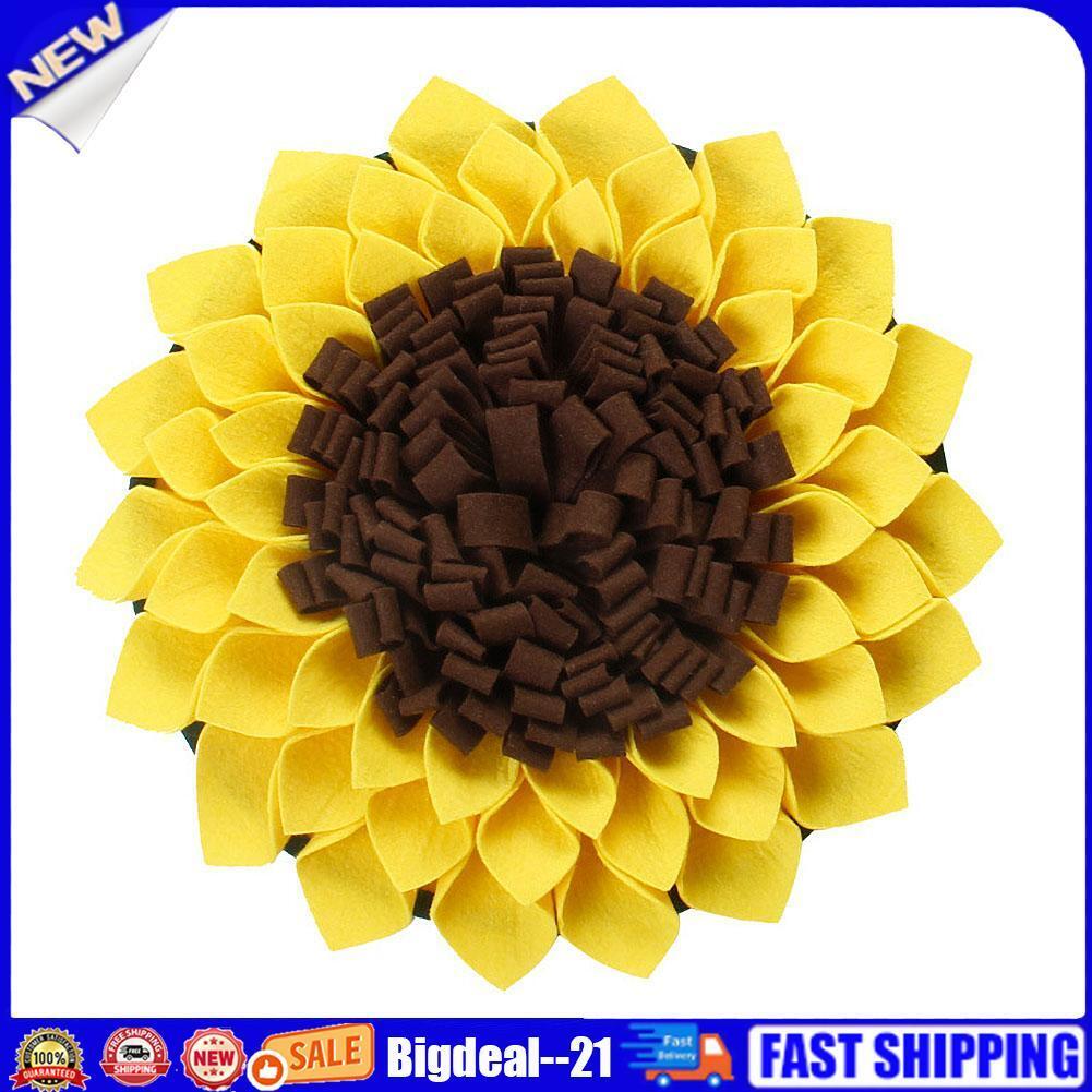 Pet Dog Snuffle Sunflower Mat Nose Smell Training Sniffing Pad Feeding Bowl