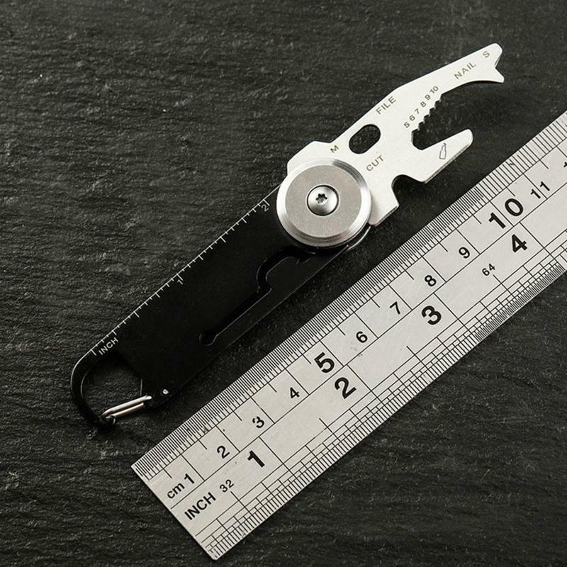 EDC Tool Pocket Keychain Hook Bottle Opener 5/6/7/8/9/10 mm Wrench Multi-Tool
