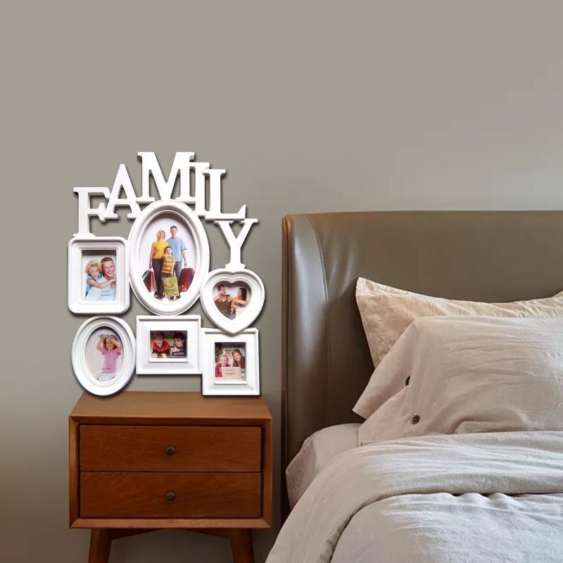 Family Photo Frame Wall Hanging Picture Holder Display Photography Props