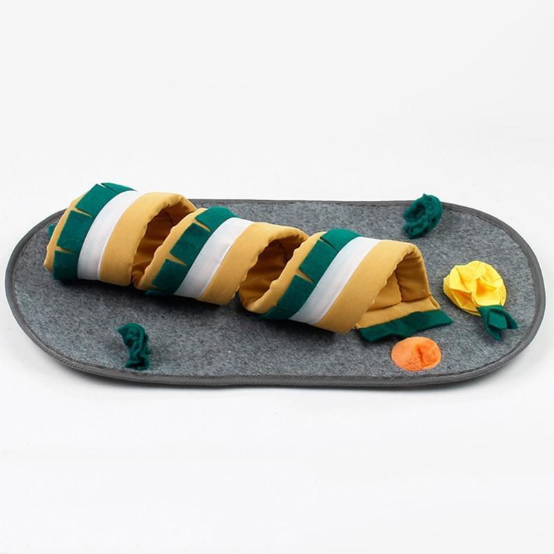 Bunny Tube Tunnel Snuffle Mat Playground for Sugar Glider Hamster Easy to Use