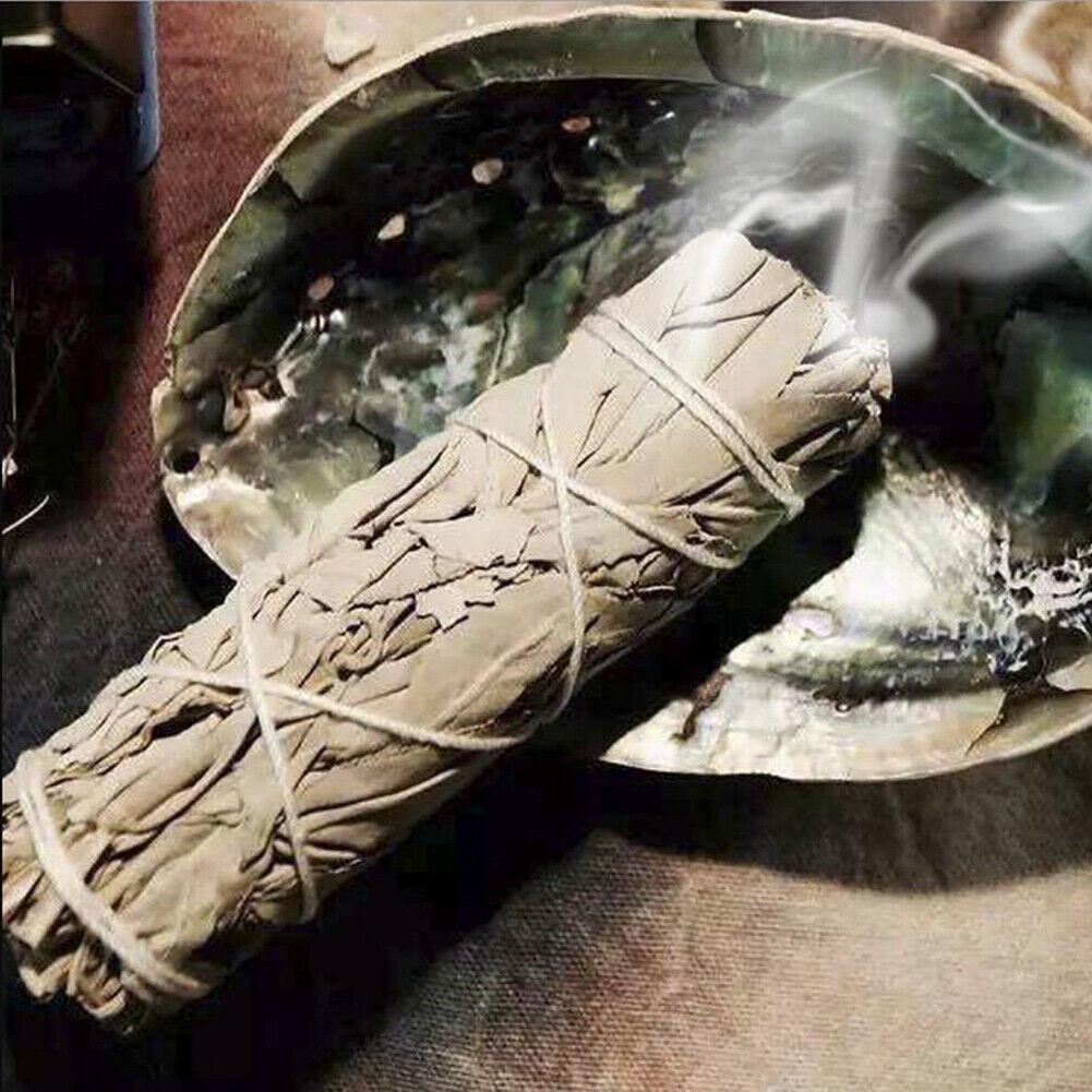 Natural White Sage Grass Incense Indoor Pure Leaf Smoky Home Purification