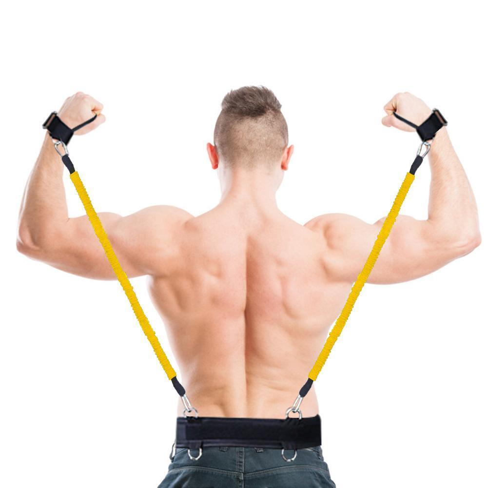 Bouncing Trainer Resistance Rope Fitness Boxing Stretching Stap (Yellow)