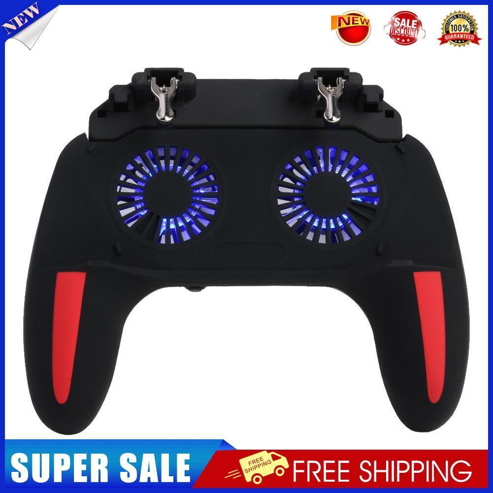 H10 Gaming Grip Controller Gamepad Dual Cooling Fan for PUBG (Plug-in Fan)