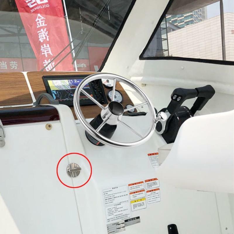 Marine Boat Door Catch Latch Metal Door Latch Round 55mm Twist Lock for Boat