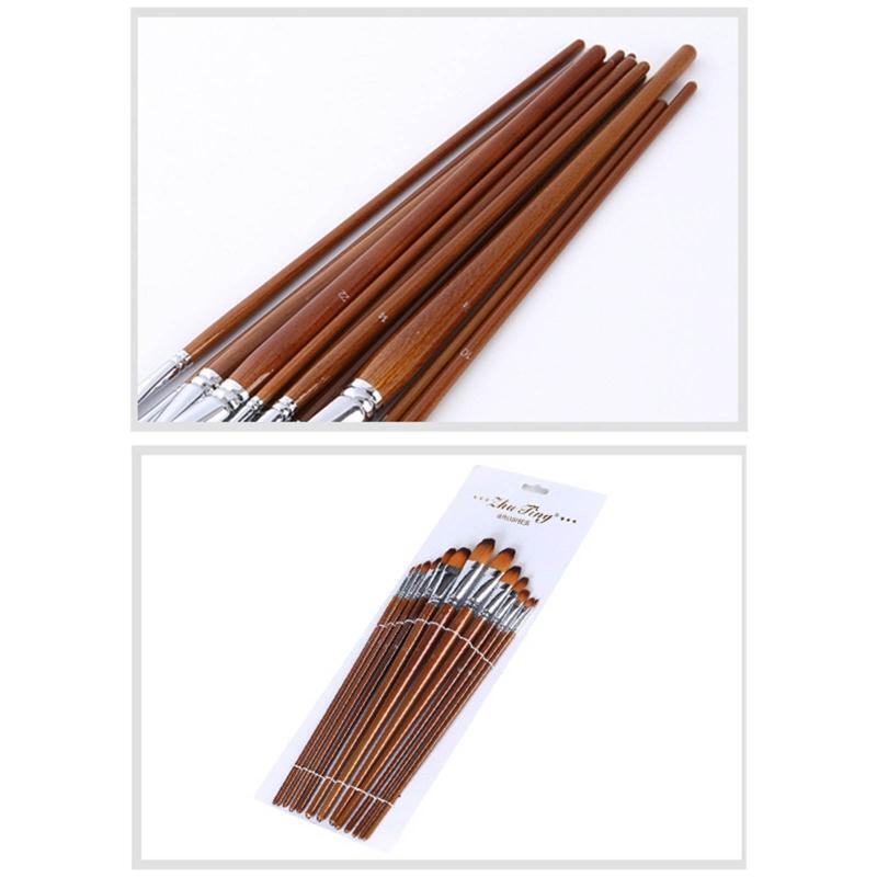 13Pcs Paint Brushes for Acrylic Painting Art Brush Drawing and Art Supplies