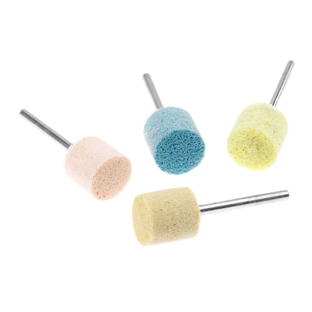 4Pc 12mm 0.47inch Head Dia Grit 150# 240# 320# 600# Nylon Polishing Head Buffing
