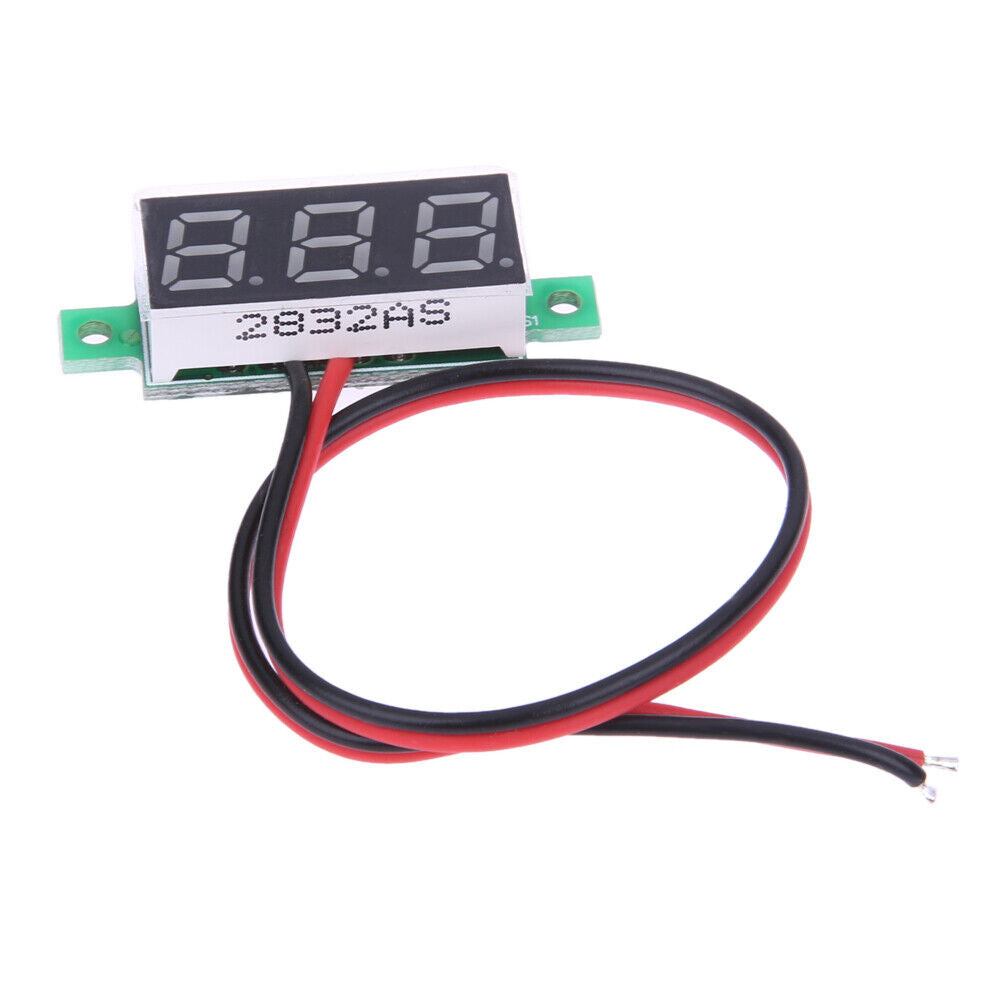 0.28inch LCD Two Wire 2.5-40V Red LED Digital DC Voltmeter Panel Meter