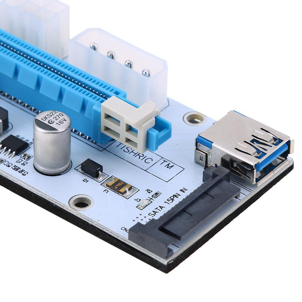 PCI-E Riser 1X to 16X Graphics Extension Cable PCI-E Extended Mining Line
